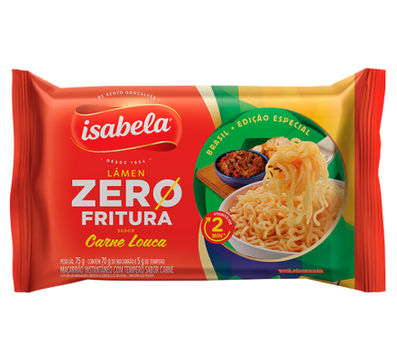 Lámen Zero Fritura – sabor Carne Louca