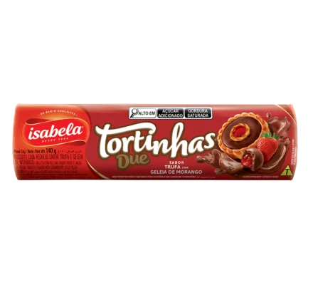Tortinhas Due Trufa e Geleia de Morango Tortinhas Due Trufa e Geleia de Morango