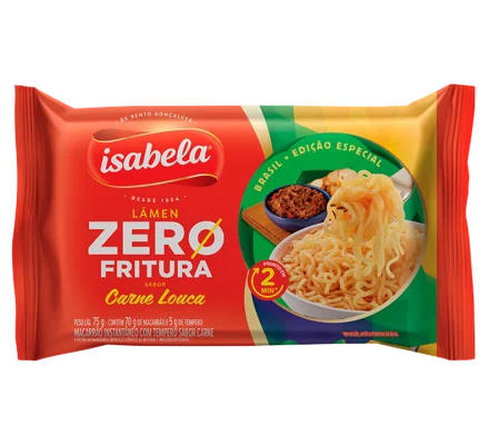 Lámen Zero Fritura – sabor Carne Louca