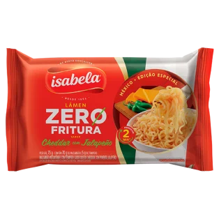 Lámen Zero Fritura – sabor Cheddar com Jalapeño